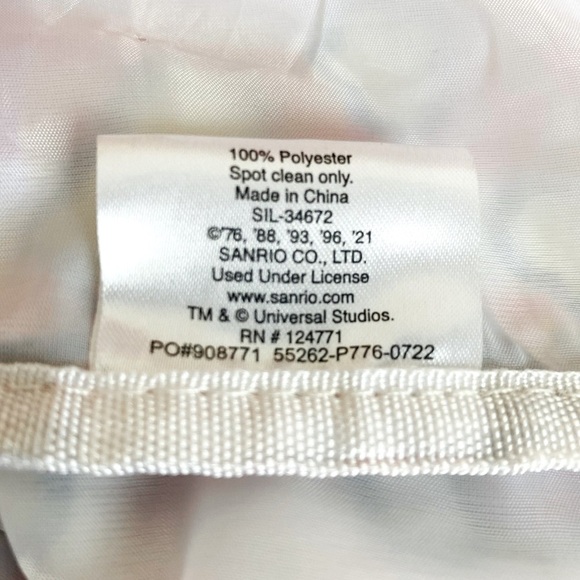 Universal Studios Hello Kitty Popcorn Drawstring Cinch Tote Backpack - Picture 5 of 6